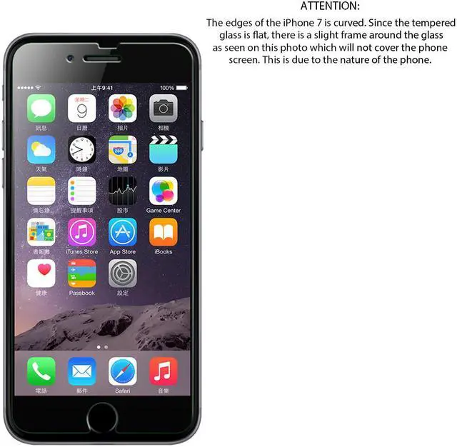 Alt view image 3 of 8 - Luvvitt Tempered Glass Screen Protector for Apple iPhone 7 Plus (2016) and iPhone 8 Plus (2017) - Crystal Clear