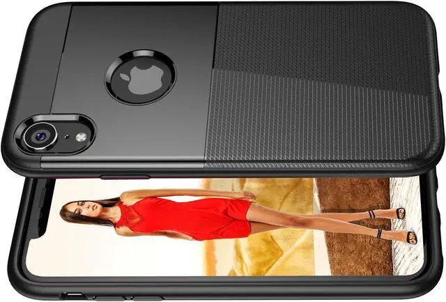 Main image of Luvvitt Sleek Armor Case for iPhone XR with 6.1 inch Screen 2018 - Black