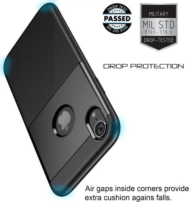 Alt view image 3 of 7 - Luvvitt Sleek Armor Case for iPhone XR with 6.1 inch Screen 2018 - Black