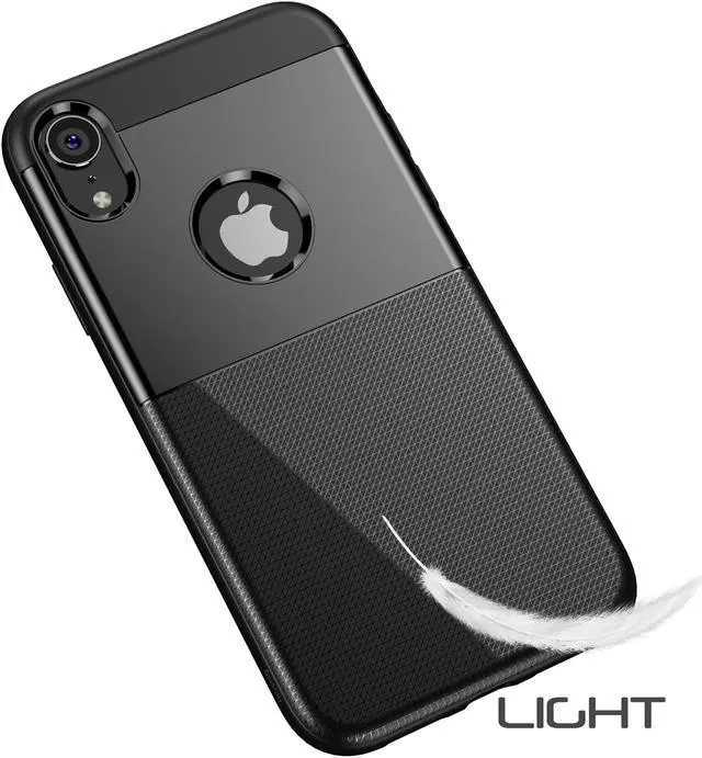 Alt view image 4 of 7 - Luvvitt Sleek Armor Case for iPhone XR with 6.1 inch Screen 2018 - Black