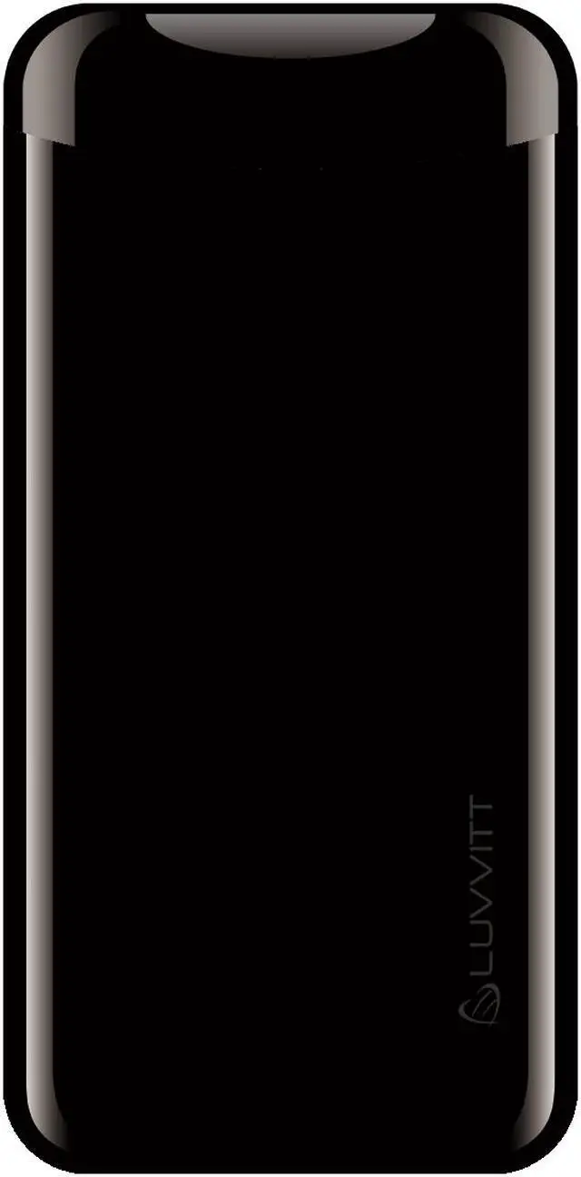 Alt view image 4 of 5 - LUVVITT EMOJI Power Bank 6000 mAh Ultra Slim Portable Charger - Black