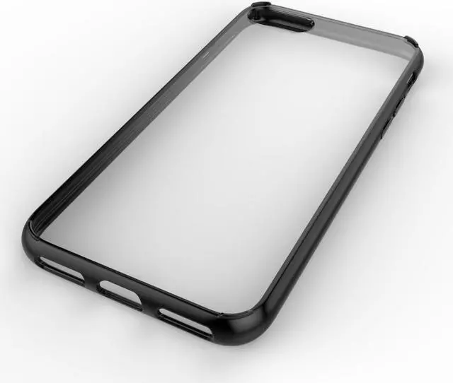 Alt view image 4 of 7 - Luvvitt Clear View Hybrid Case for iPhone 8 - Black