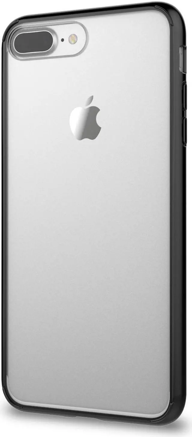 Alt view image 7 of 7 - Luvvitt Clear View Hybrid Case for iPhone 8 Plus - Black