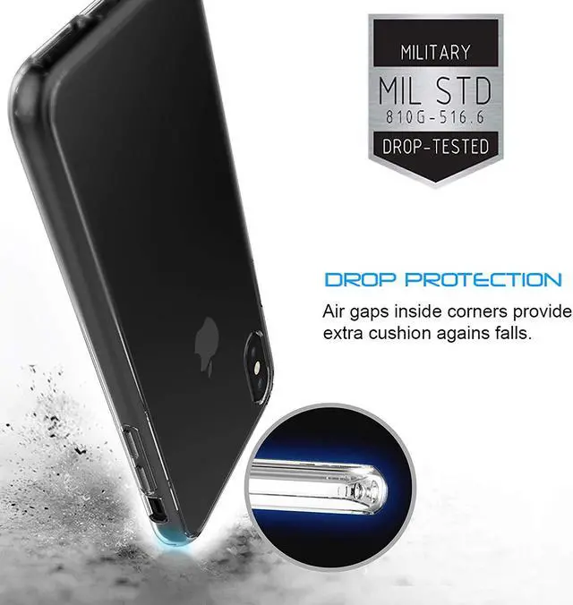 Alt view image 4 of 7 - Luvvitt iPhone XS Max Case Clear View Hybrid Cover for 6.5 inch Screen 2018