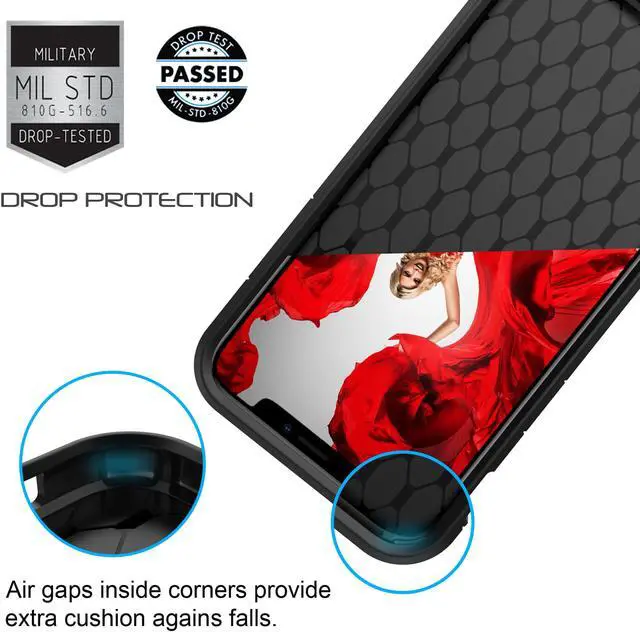 Alt view image 3 of 6 - Luvvitt iPhone XS Max Case Ultra Armor Cover for 6.5 inch Screen 2018 - Black