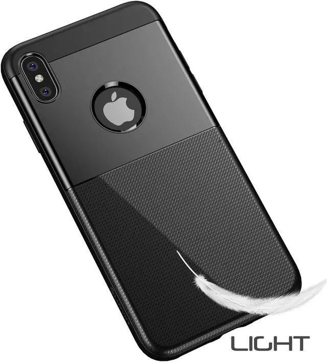 Alt view image 4 of 7 - Luvvitt iPhone XS Max Case Sleek Armor Cover for 6.5 inch Screen 2018 - Black