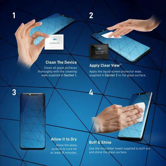 Alt view image 4 of 7 - clearview liquid glass screen protector for all smartphones tablets and watches