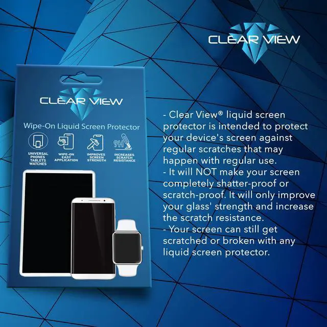 Alt view image 7 of 7 - clearview liquid glass screen protector for all smartphones tablets and watches