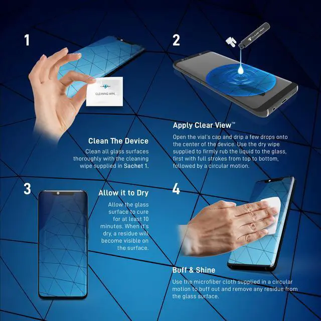 Alt view image 4 of 7 - clearview liquid glass screen protector for all smartphones tablets and watches wipe on nano protection for up to 4 devices - bottle