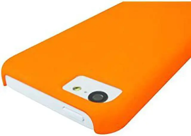 Alt view image 6 of 7 - LUVVITT SKINNY Matte Slim Hard Case Back Cover for Apple iPhone 5C - Orange