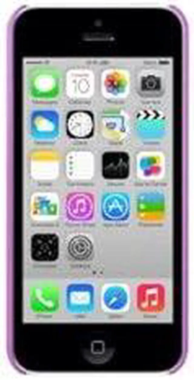 Alt view image 2 of 6 - LUVVITT SKINNY Matte Slim Hard Case Back Cover for iPhone 5C w/Holes - Purple