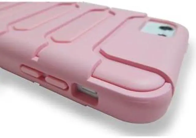 Alt view image 2 of 7 - LUVVITT ARMOR SHELL Double Layer Shock Absorbing Case for iPhone 5C - Pink