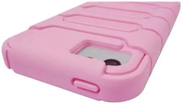 Alt view image 7 of 7 - LUVVITT ARMOR SHELL Double Layer Shock Absorbing Case for iPhone 5C - Pink