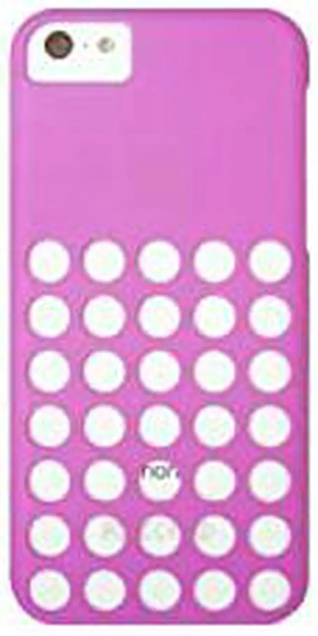 Main image of LUVVITT SKINNY Matte Slim Hard Case Back Cover for iPhone 5C w/Holes - Purple