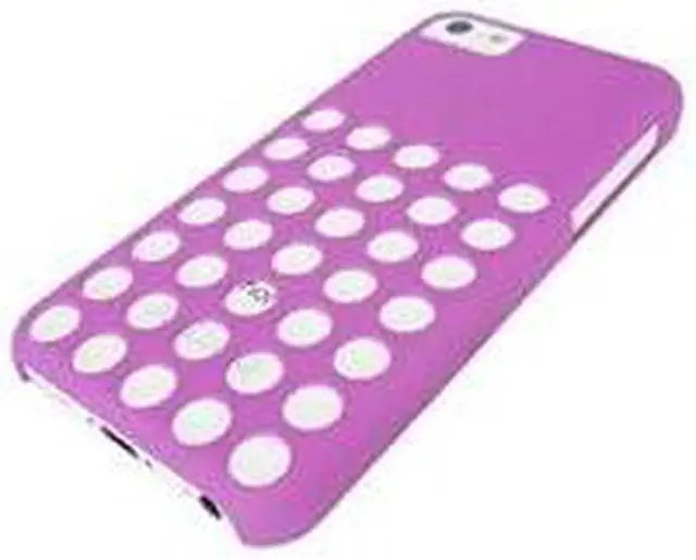 Alt view image 5 of 6 - LUVVITT SKINNY Matte Slim Hard Case Back Cover for iPhone 5C w/Holes - Purple