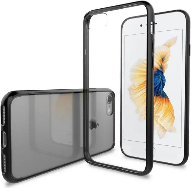 Main image of Luvvitt Clear View Hybrid Case for iPhone 8 - Black