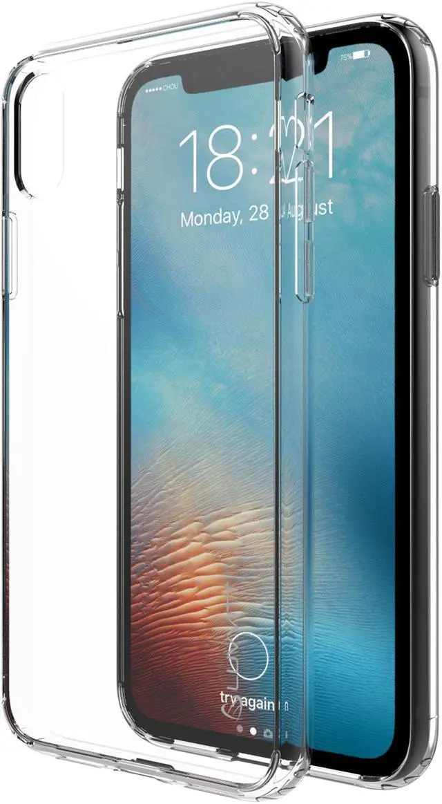 Main image of Luvvitt Clear View Hybrid Case for iPhone X / XS - Crystal Clear