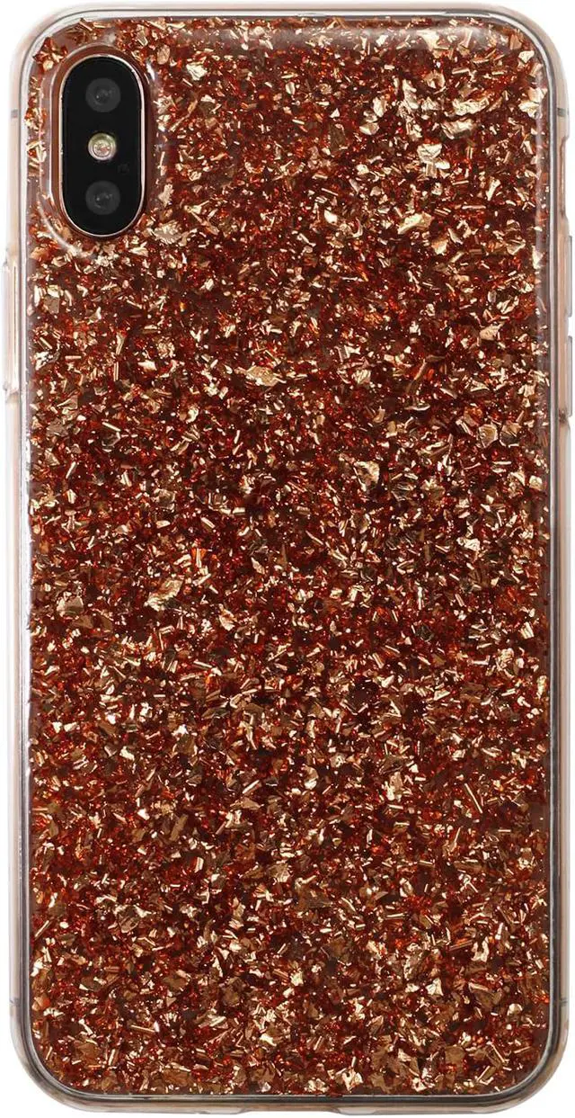 Alt view image 6 of 7 - Luvvitt Brilliance Case for iPhone XS / X with Glitter - Rose Gold