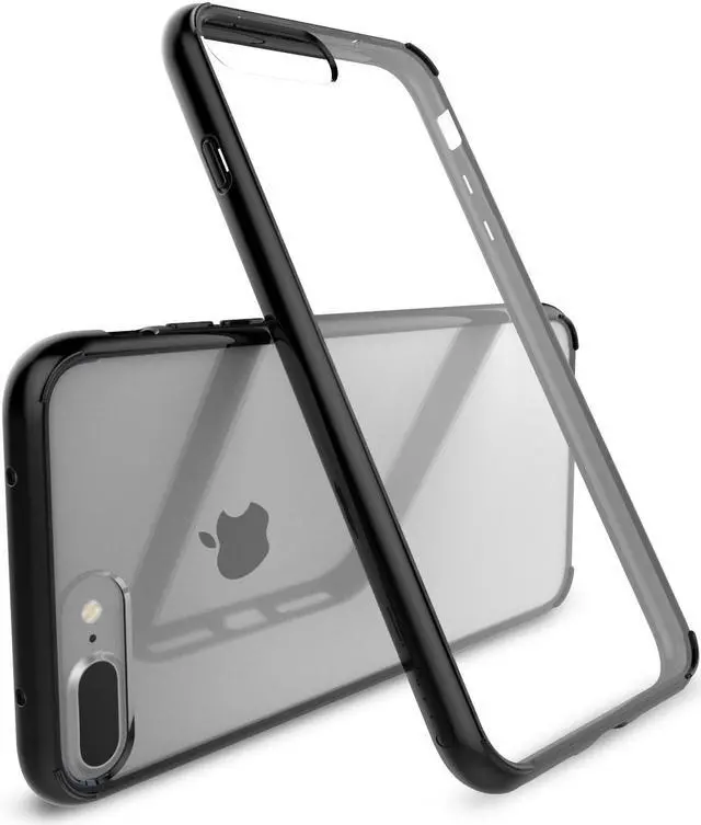 Alt view image 5 of 7 - Luvvitt Clear View Hybrid Case for iPhone 8 Plus - Black
