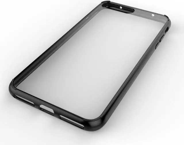 Alt view image 6 of 7 - Luvvitt Clear View Hybrid Case for iPhone 8 Plus - Black