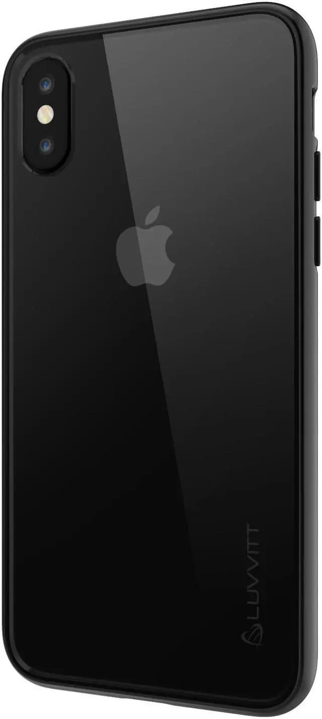 Alt view image 6 of 7 - Luvvitt Clear View Hybrid Case for iPhone X / XS - Black