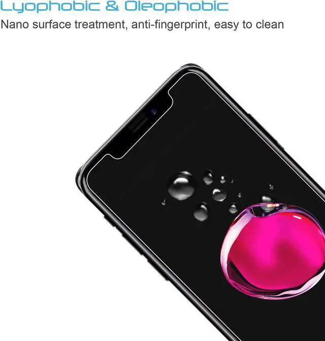Alt view image 4 of 7 - Luvvitt iPhone XR 3Pack Tempered Glass Screen Protector 6.1 inch 2018