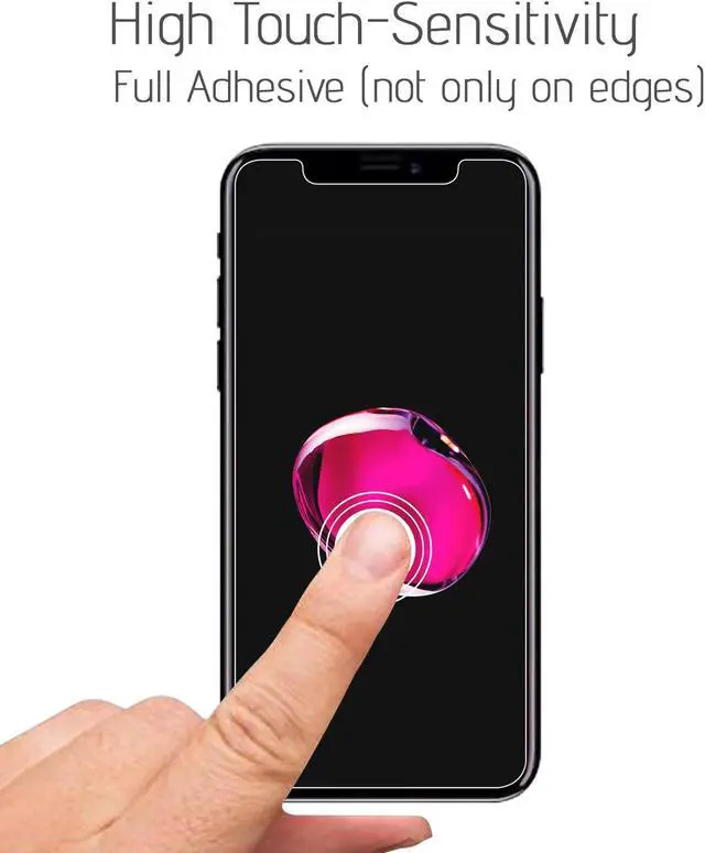 Alt view image 6 of 7 - Luvvitt iPhone XR 3Pack Tempered Glass Screen Protector 6.1 inch 2018