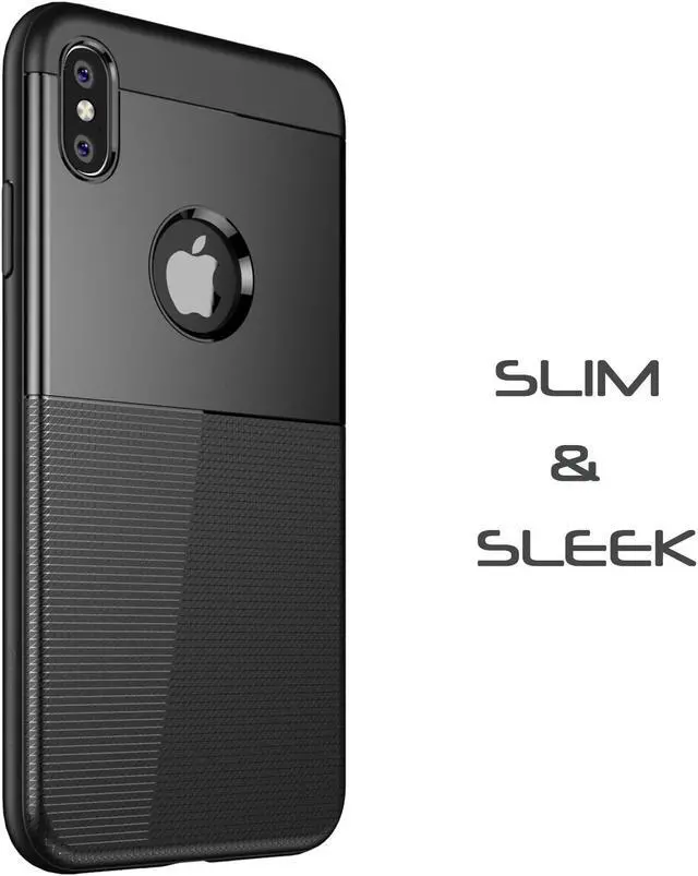 Alt view image 5 of 7 - Luvvitt iPhone XS Max Case Sleek Armor Cover for 6.5 inch Screen 2018 - Black