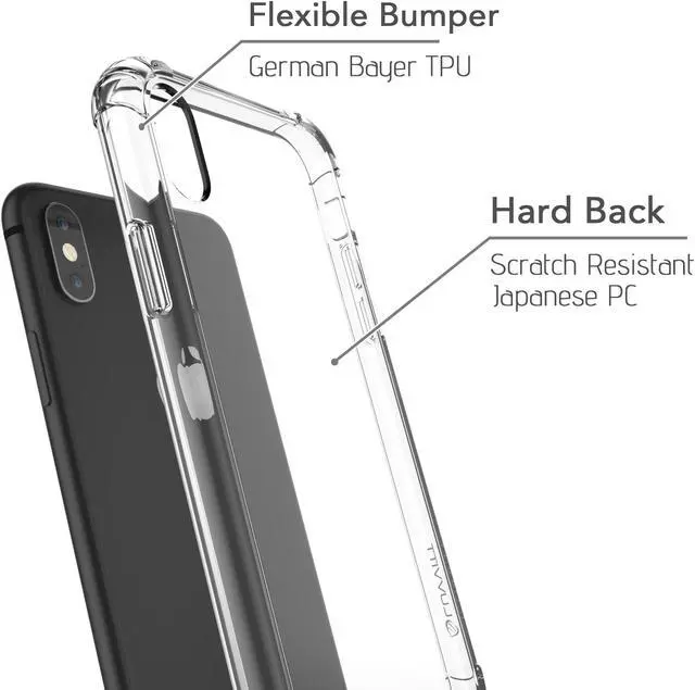 Alt view image 2 of 7 - Luvvitt iPhone XS Max Case Crystal View Hybrid Cover for 6.5 inch Screen 2018