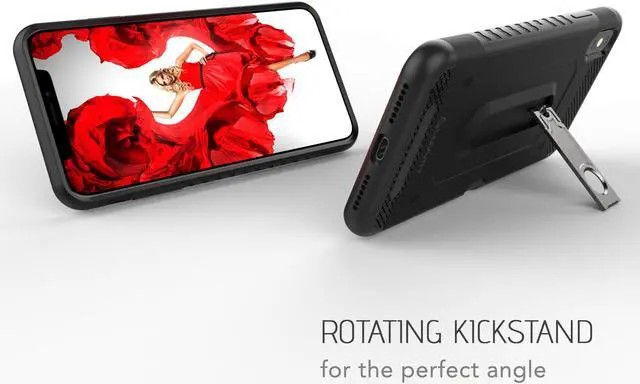Alt view image 2 of 7 - Luvvitt iPhone XS Max Case with Credit Card Holder and Kickstand 6.5 inch 2018