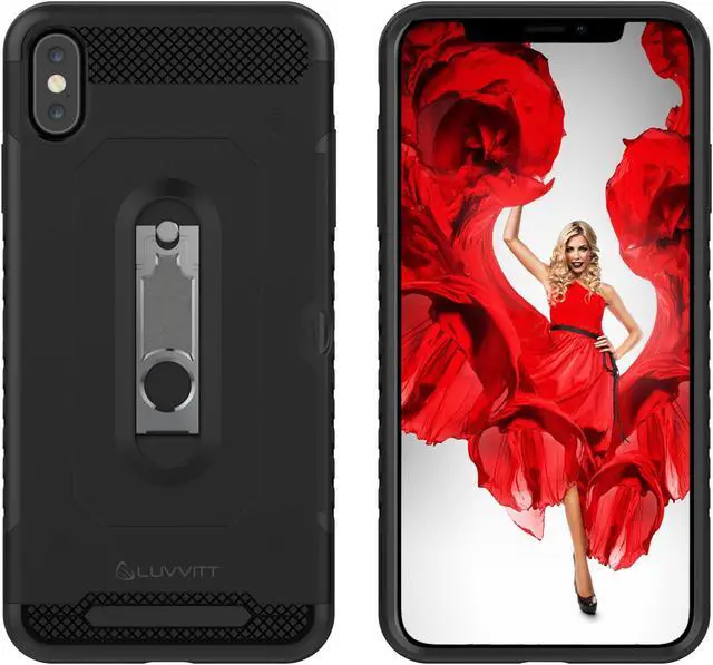 Alt view image 7 of 7 - Luvvitt iPhone XS Max Case with Credit Card Holder and Kickstand 6.5 inch 2018