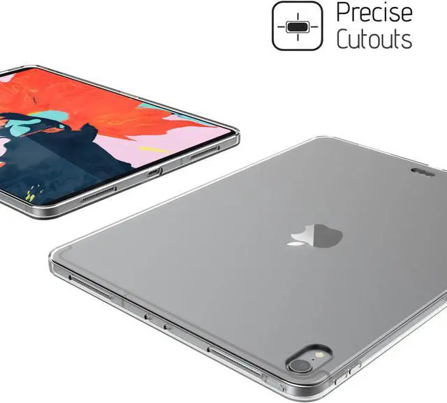 Alt view image 5 of 7 - Luvvitt iPad Pro 11 Case CLARITY Flexible TPU Slim Light Back Cover 2018 - Clear