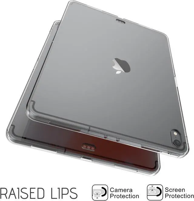 Alt view image 4 of 7 - Luvvitt iPad Pro 11 Case CLARITY Flexible TPU Slim Light Back Cover 2018 - Clear