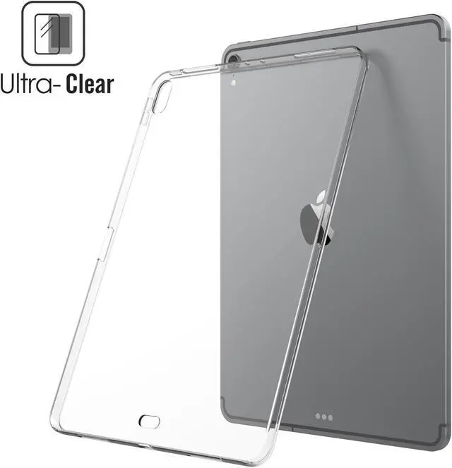 Alt view image 6 of 7 - Luvvitt iPad Pro 11 Case CLARITY Flexible TPU Slim Light Back Cover 2018 - Clear