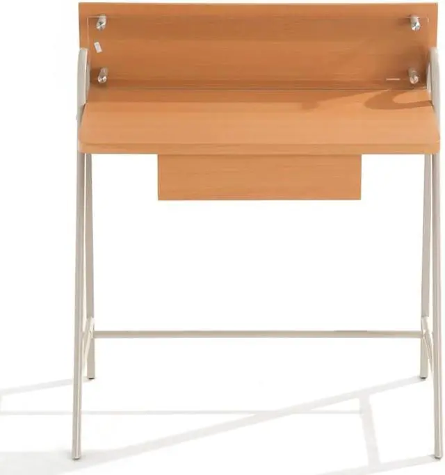 Alt view image 3 of 5 - ProHT Home Office Modern Compact Computer Desk, Beech, 05002