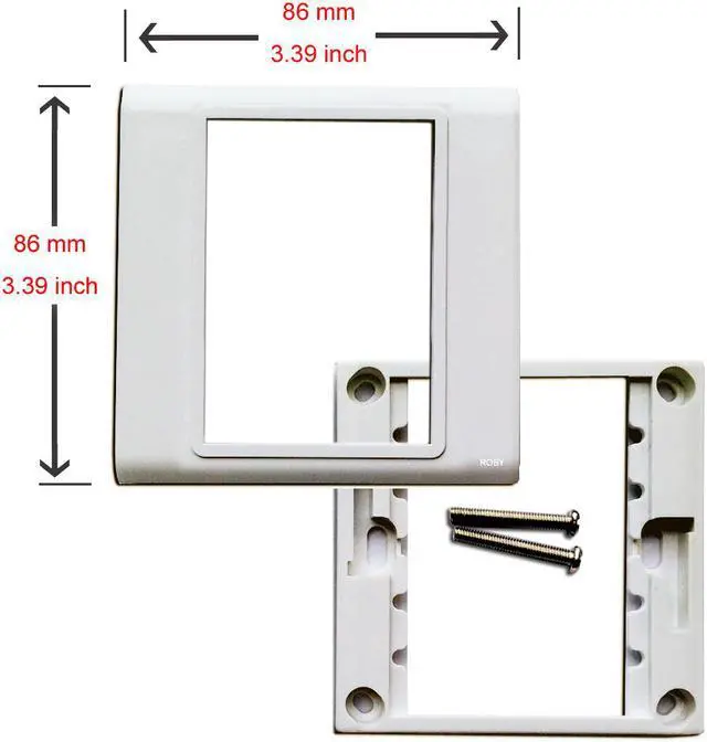 Alt view image 3 of 3 - 3 RJ45 Cat5e Cat6 Network Ethernet Keystone Modules Information Wall Plate Cover Wall Mount Faceplate Socket Plug Port