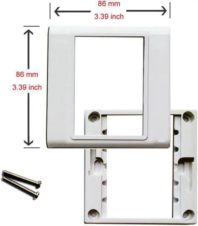 Alt view image 5 of 5 - 2 SC Simplex + LC Duplex Fiber Optic Keystone Modules Multimedia Information Wall Plate Cover Wall Mount Faceplate Socket Plug Jack