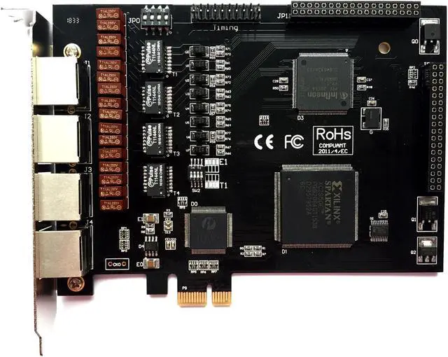 Alt view image 7 of 7 - TE420 Asterisk T1 / E1 Card,ISDN PRI card with 4 Ports,Compatible with Asterisk,Issabel,sangoma freepbx,VitalPBX,Dahdi,Free PBX,SS7,PCIe Adapter