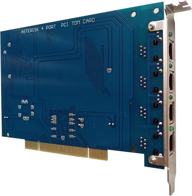 Alt view image 2 of 7 - Asterisk Card TDM410P with 3 FXO+1 FXS Modules,Supports Asterisk Issabel FreePbx VitalPBX Dahdi PCI FXS FXO Card tdm400p For VoIP Gateway PBX SIP phone Telephone system