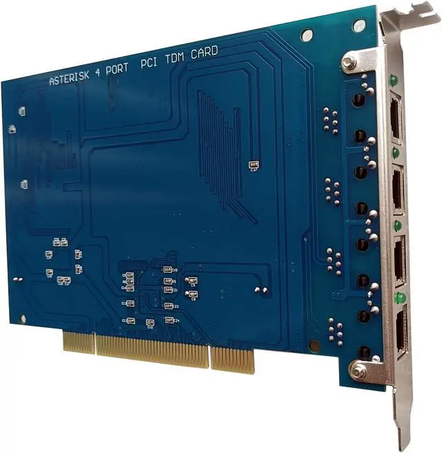 Alt view image 2 of 7 - Asterisk Card TDM410p with 1 FXO+3 FXS ports,Supports Asterisk / FreePbx / Issabel / ...,dahdi,tdm400p tdm410 For Asterisk PBX VoIP Phone System