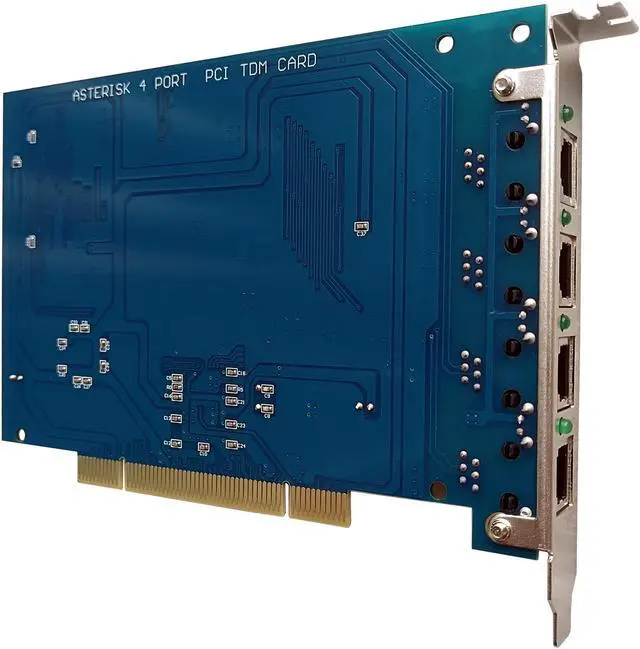 Alt view image 3 of 7 - Asterisk Card with 4 FXO Port,PCI Interface,Supports Asterisk FreePBX Issabel Dahdi Free PBX,Dahdi PCI Board For SIP phone System