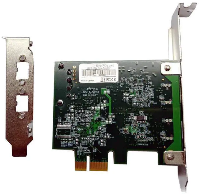 Alt view image 2 of 4 - Point Grey Research 2 Port FireWire Adapter Card PCIe FWB-PCIE FirePro 1394b Video Capture Card FWB-PCIE-01 PCIe