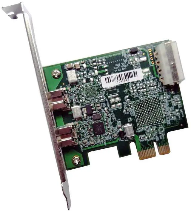 Alt view image 4 of 4 - Point Grey Research 2 Port FireWire Adapter Card PCIe FWB-PCIE FirePro 1394b Video Capture Card FWB-PCIE-01 PCIe
