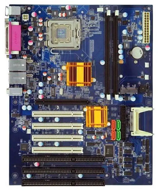 Alt view image 4 of 7 - G41 ISA Motherboard ATX with 3 ISA Slots,Socket LGA775 CPU,2 DDR3 Slots,4 PCI Slots,1 PCIE 16x Slot,2 LAN Ports,for Industrial Computer Desktop PCI Mainboard G41-3ISA