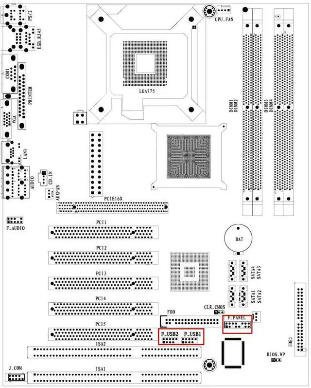 Alt view image 5 of 7 - ISA Motherboard 945 945GV ISA Slot Industrial Motherboard LGA775  2* ISA Slots 2* COM 5* PCI 2* RJ45 Ports ISA PCI Mainboard 945GC Replace AIMB-769