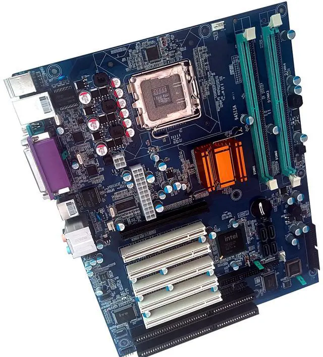 Alt view image 3 of 7 - ROBY ISA Motherboard,945 ATX Mainboards,945GC Chipset,with 2 ISA Slots,LGA775 CPU,2 DDR2 Slots,5 PCI,1 PCIE,2 Ethernet RJ45 Ports for Computer Server 945GV
