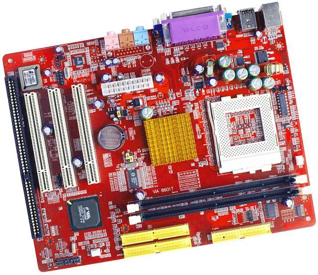 Alt view image 2 of 7 - V8601T ISA PCI Motherboard mATX Mainboard,3 PCI Slots,Chipset Via 8601,with 1 ISA Slot,Socket 370 Pentium 3,Celeron 2/3 CPU,2 SDRAM Slots 8601T For Industrial Computer Server