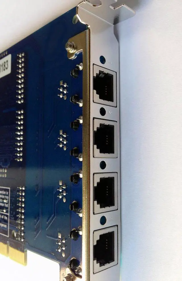 Alt view image 5 of 7 - Asterisk FXS FXO Board TDM410P with Echo Canceller Hardware,with 2 FXO+2 FXS ports For Issabel,AsteriskNow,Freepbx,Elastix 4,,Dahdi,ax400p,tdm410,tdm400p,For VoIP PABX Asterisk PBX