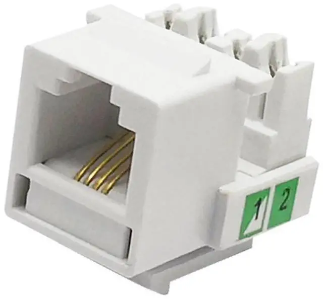 Main image of 10 PCS Telephone Line Module Keystone Plug Wall Jack,RJ11 Phone Modules,Cat3 Phone Cord Module Keystone Jack for Telephone Lines