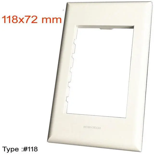 Alt view image 2 of 5 - Wall Plate with HDMI + HDMI + VGA Modules,Display Monitor Keystone Connectors Jack/Plug Wall Mount Faceplate Cover (Type118)